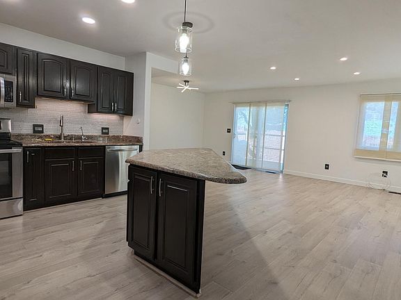 Open kitchen and living space