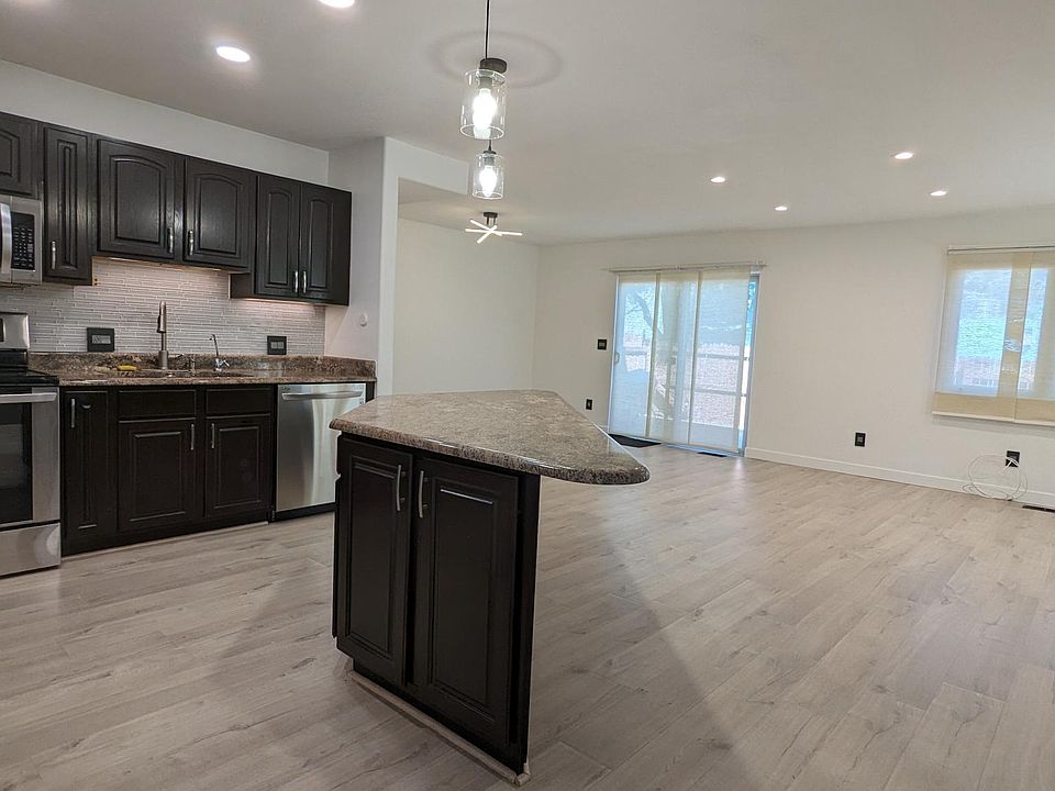 Open kitchen and living space