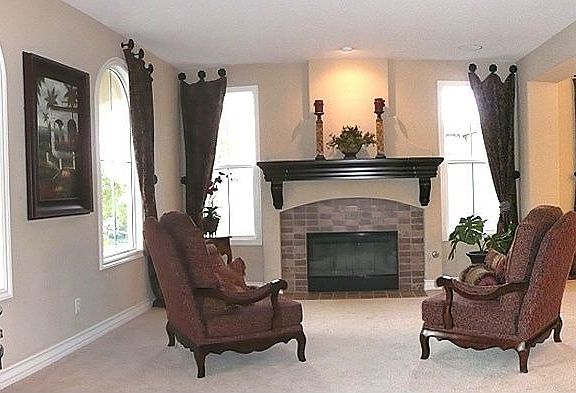 Formal Living Room with Fireplace