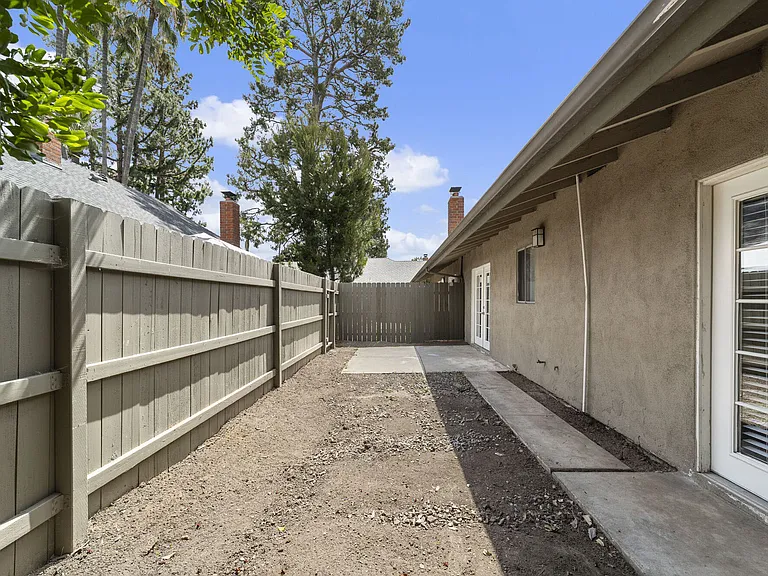 Private patios available at Mango Tree Apartments in Santa Ana, CA