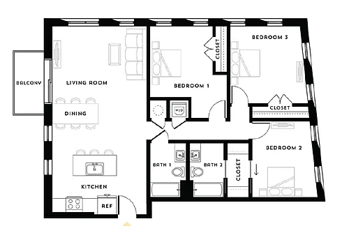 Floor plan C1 815 Collection