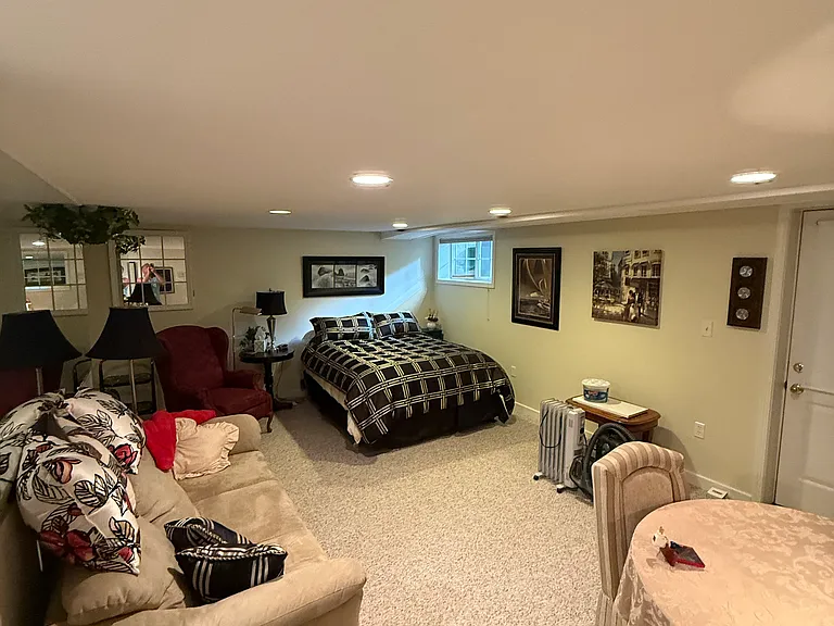 Downstairs area for GYM, playroom, extra room.