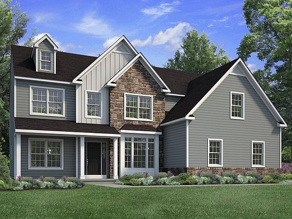 Traditional Elevation - Side Entry Garage