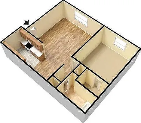 1 bedroom layout