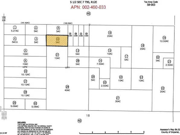 5 Ac Off, Niland, CA 92257