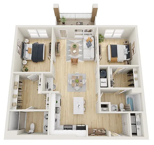 Floor plan 2B1