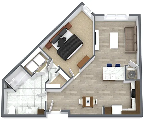 Floor plan One Bedroom