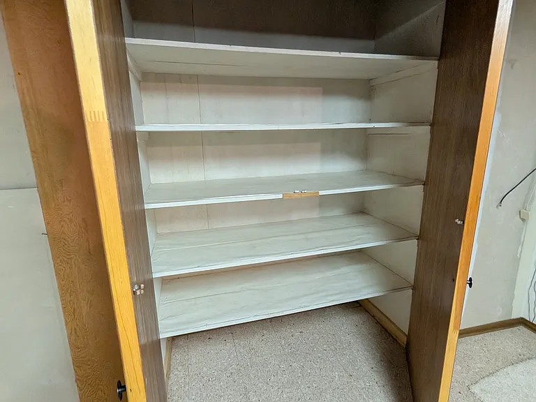 Basement storage room