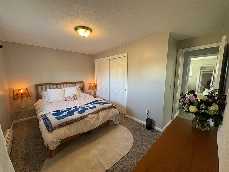 This is the bedroom on the north side of the apartment.