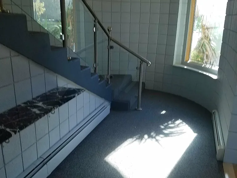 newly carpeted stairwells