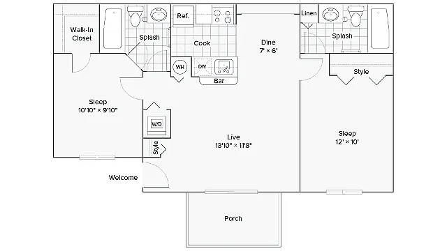 Floor plan Clearwater
