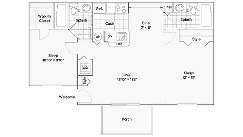 Floor plan Clearwater