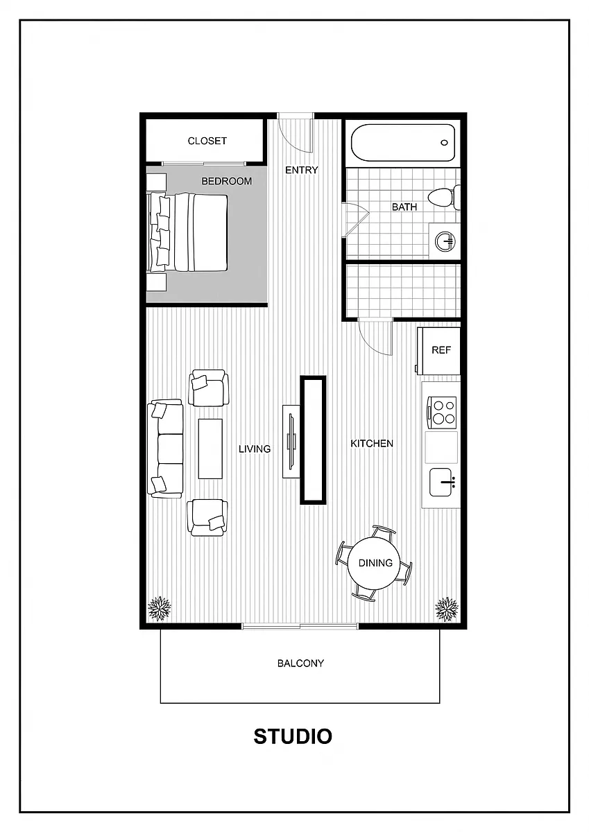 Floor plan Studio