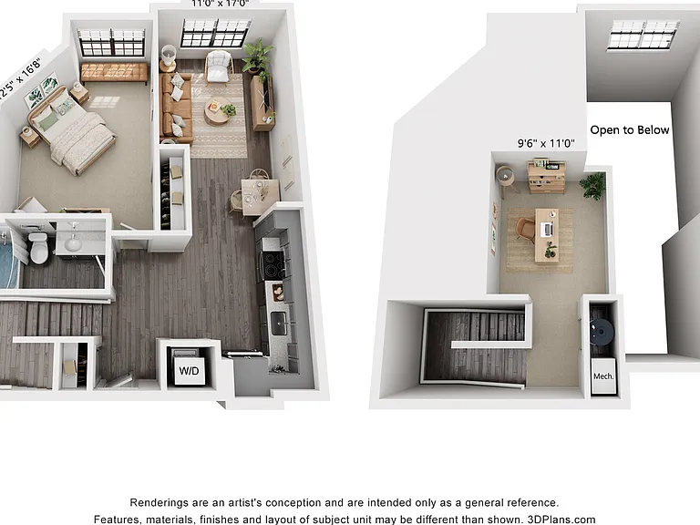 1-Bedroom 1-Bath w/ Loft | 939 sqft 1-Bedroom 1-Bath w/ Loft | 939 sqft