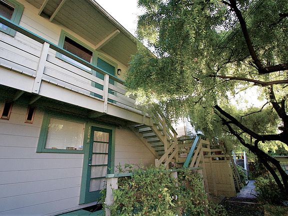 looking up at the entry , on the top floor
