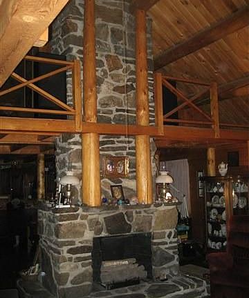 Double sided fireplace
