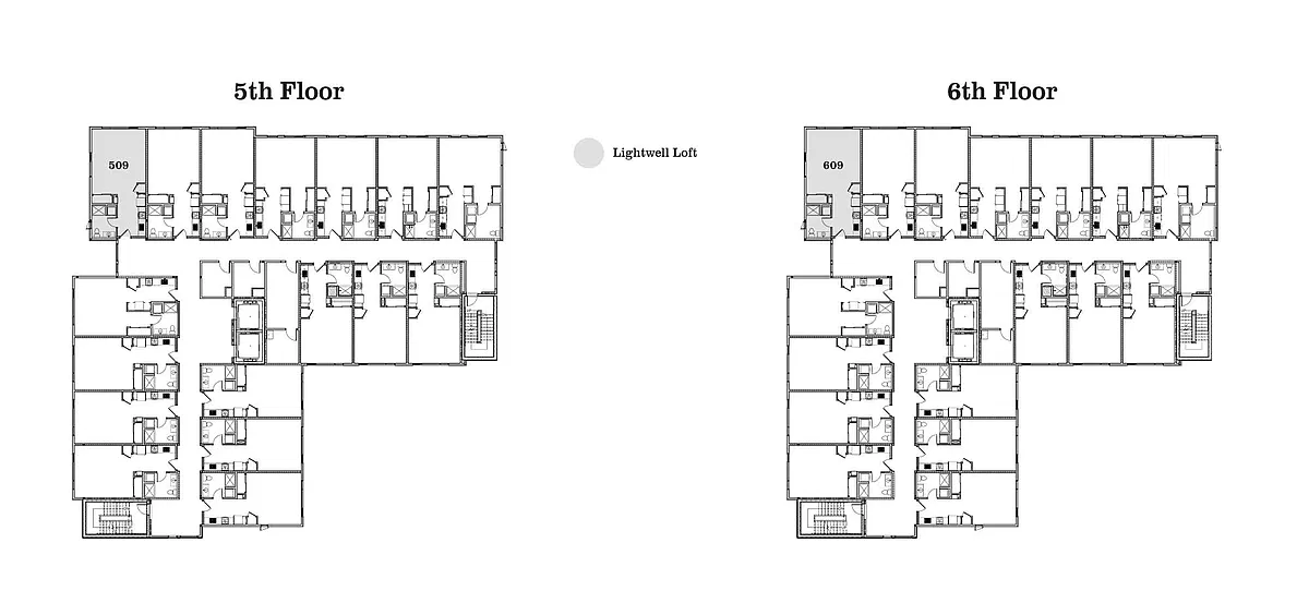 Floor plan Lightwell Loft