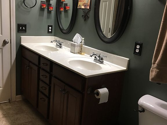 Master bath double vanities