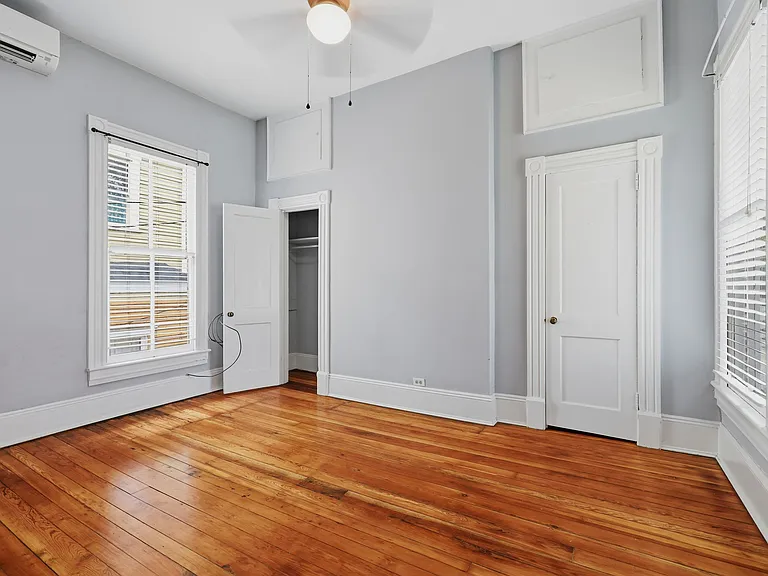 Bedroom, two closets and storage above
