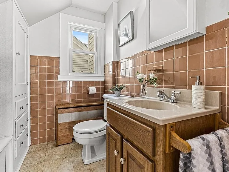 Bathroom staged
