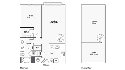 Floor plan Abington Loft