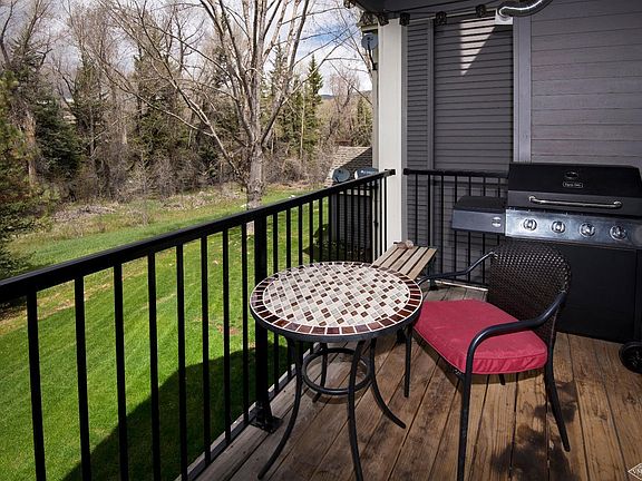 sit on your private deck and listen to the Eagle river
