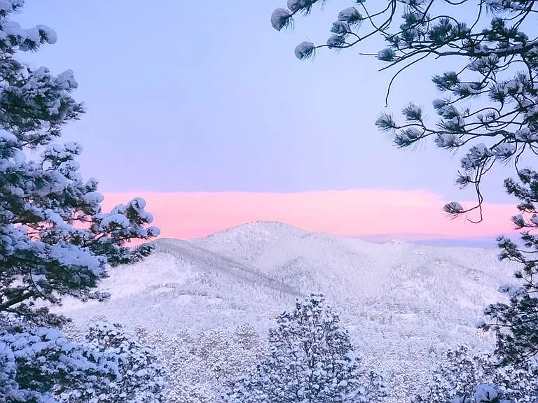 Snowy Bergen Peak