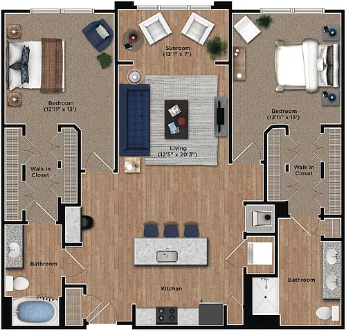 Floor plan 2Bc