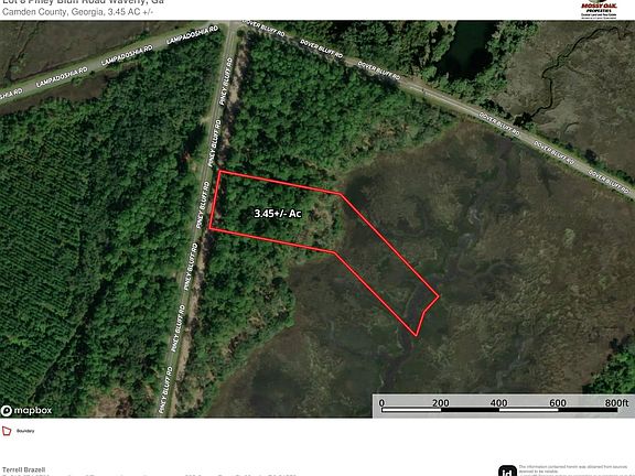 Aerial Map Lot 8 Aerial Map Piney Bluff Road