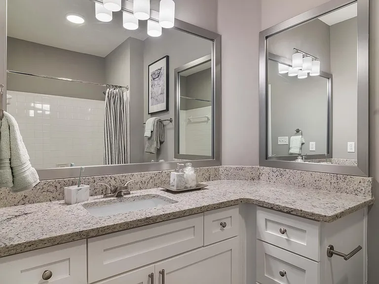 Refresh and prepare for your day in comfort with renovated bathrooms in select homes