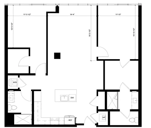 Floor plan B7- Penthouse 755