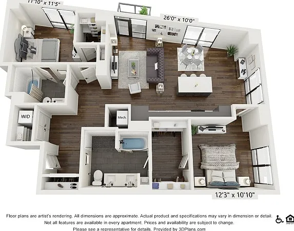 B6 | 2 bed 2 bath | 1304 sq ft B6 | 2 bed 2 bath | 1304 sq ft