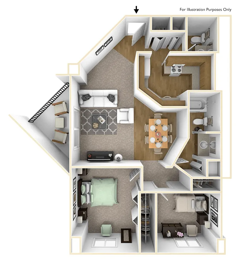 Floor plan Lilac Small