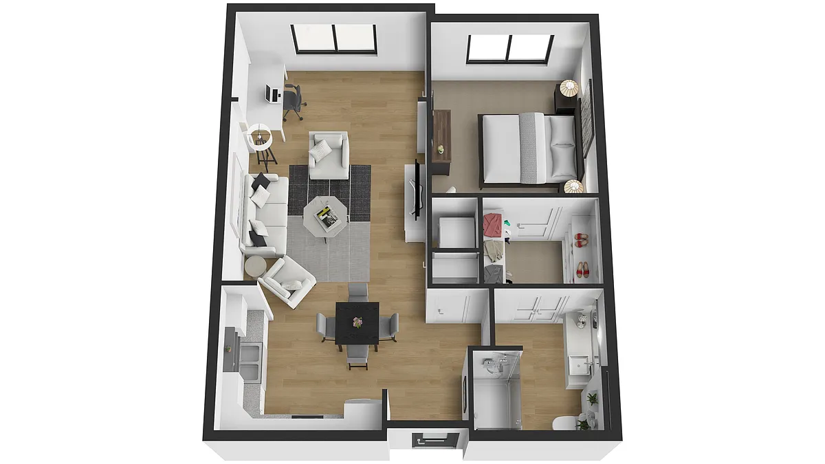Floor plan 1X1