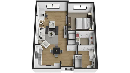 Floor plan 1X1