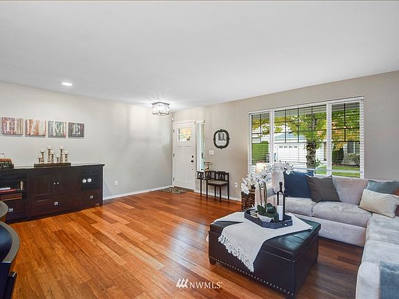 View of entryway and living room.