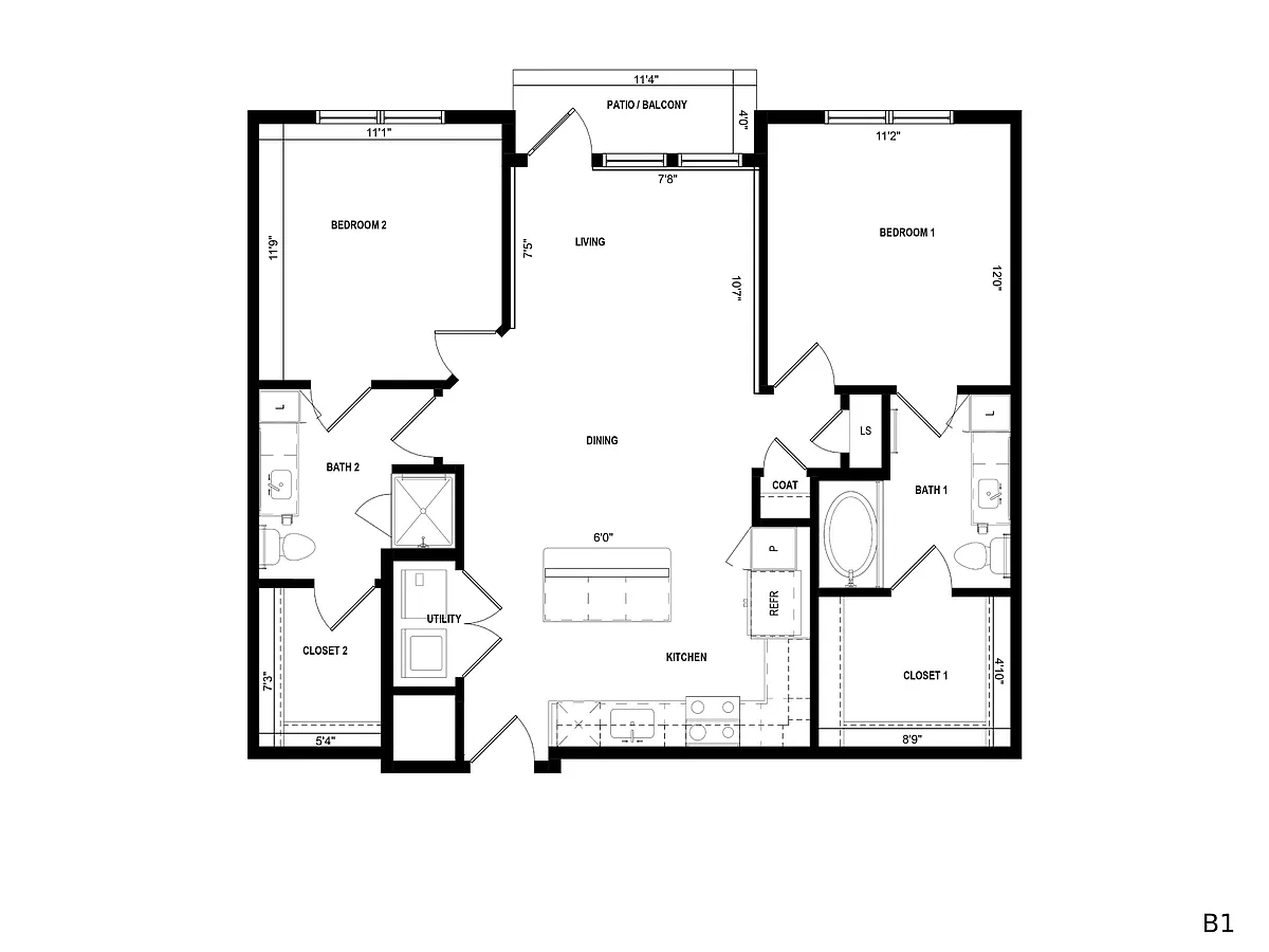 Floor plan B1