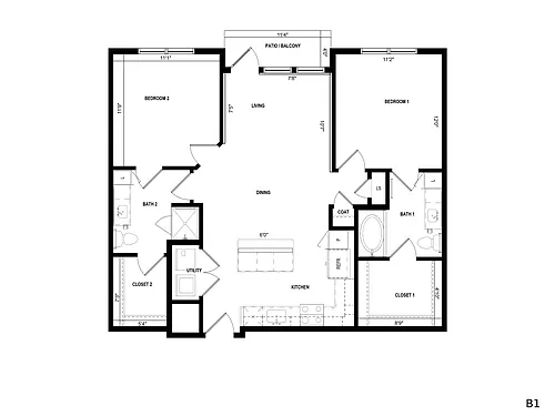 Floor plan B1
