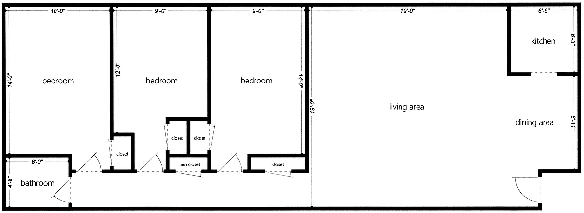 Floor plan 6230 Fifth Ave- 224E- Available 8-1-26