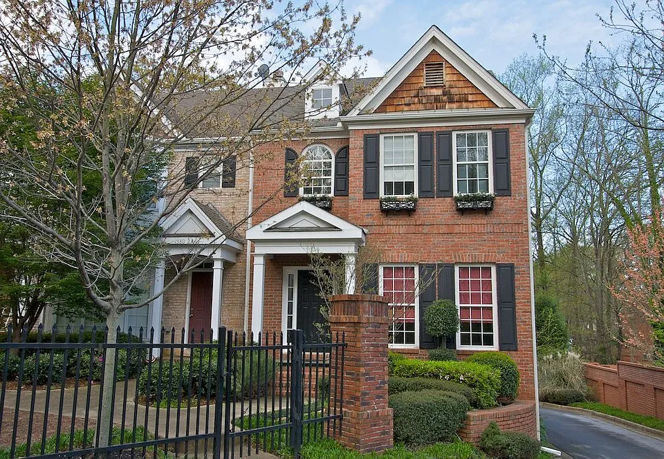 Front of townhome