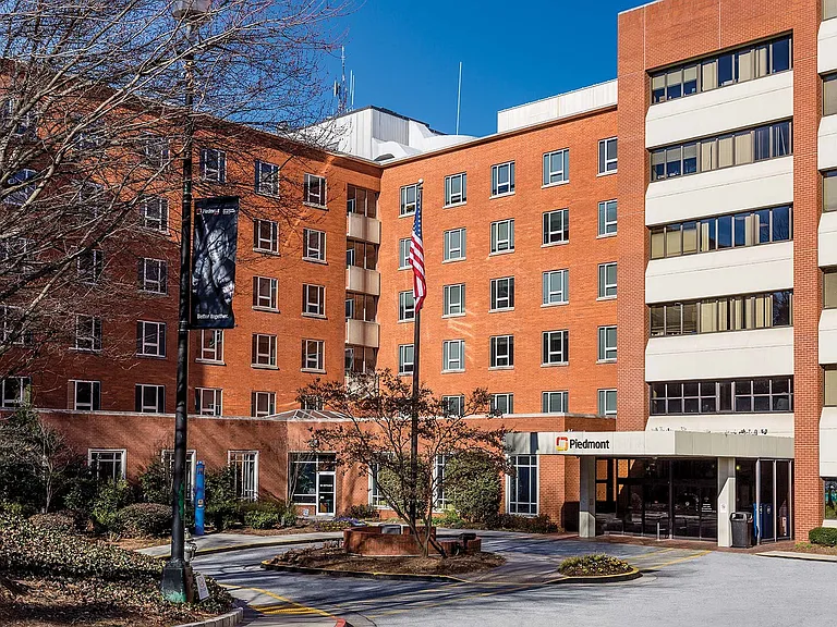 Piedmont Atlanta Hospital is right across the street