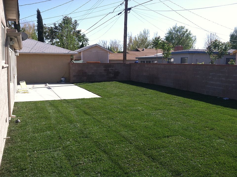 Spacious backyard