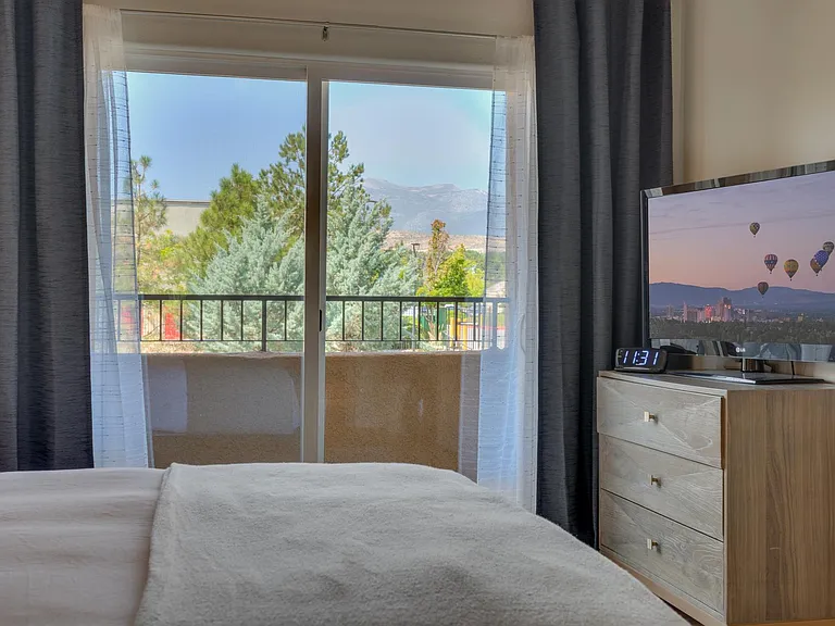 mountain views from bed