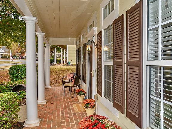 Inviting covered porch