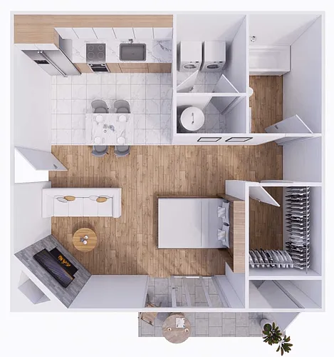 Floor plan Washington Studio