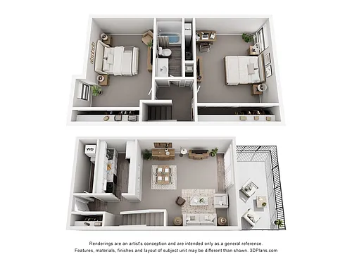 Floor plan The Bradford, 2/1