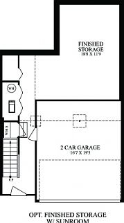 Elevation: A - Opt. Finished Lower Level with Sunroom