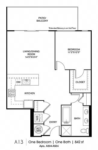 Floor plan A13
