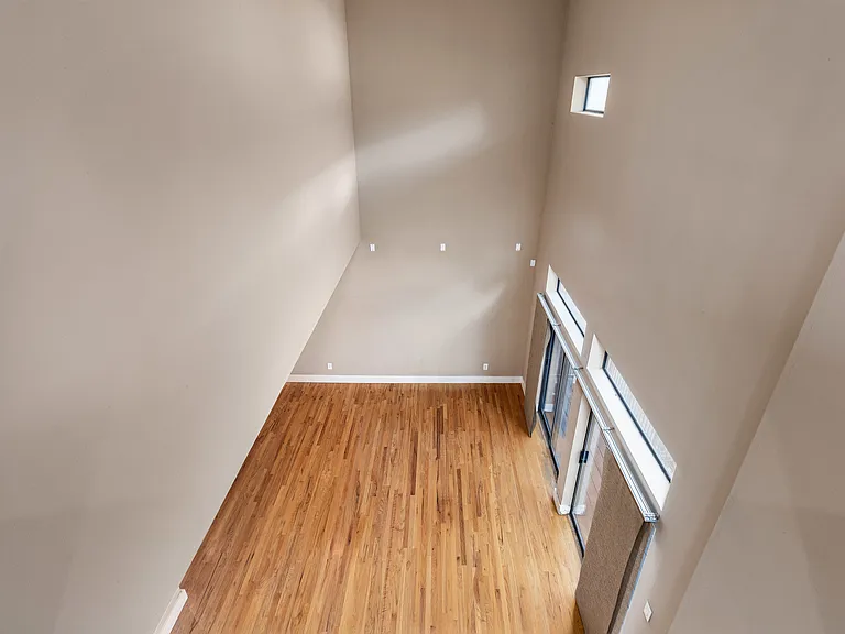 Loft overlooking living area