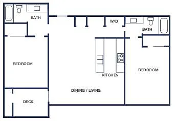 Floor plan Two Bedroom (A)